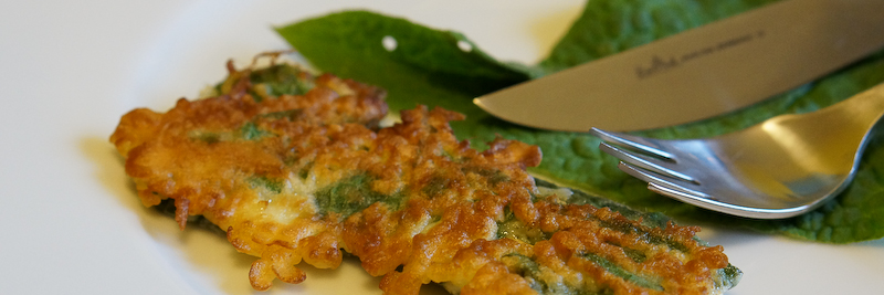 Grüner Appetizer: Beinwell-Ravioli