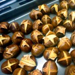 Maronen bereit zm Schälen