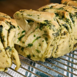 Bärlauch-Dinkel-Faltbrot