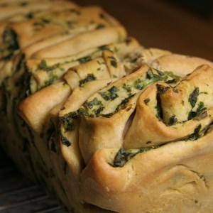 Bärlauch-Dinkel-Faltbrot