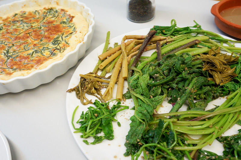 Der Höhepunkt der Woche. Ein gelungener Wildpflanzenkochkurs