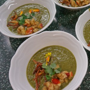 Distelwurzel-Topinambur-Suppe