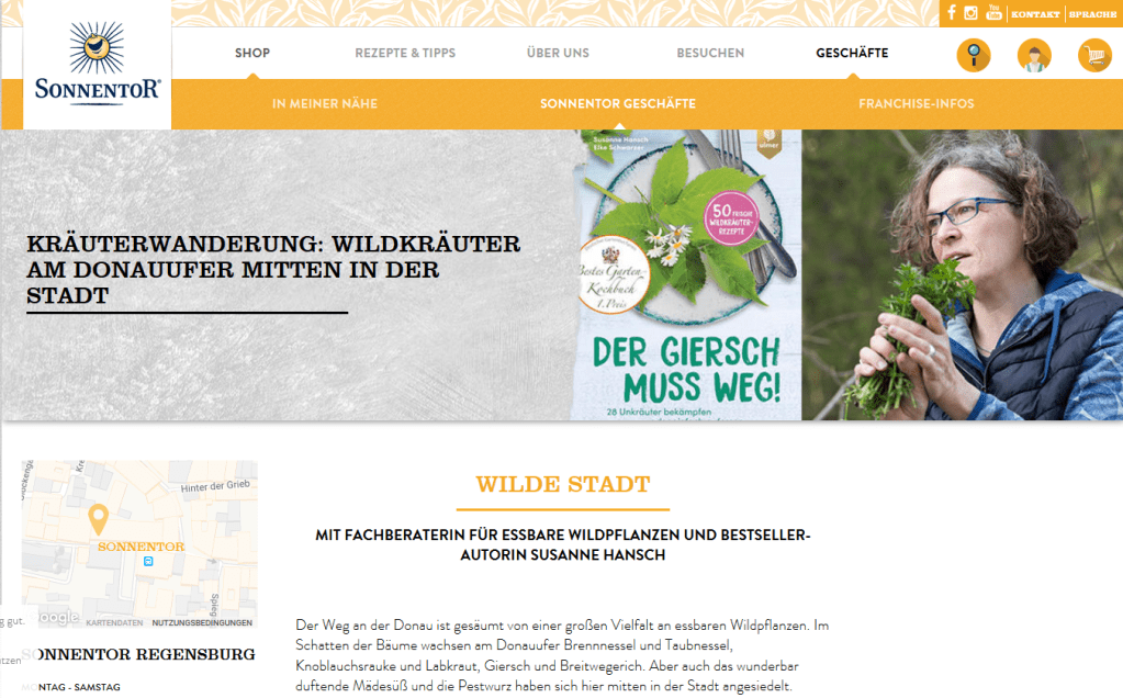 Sonnentor Wildkräuter-Wanderung an der Donau am 3.&nbsp;Juli