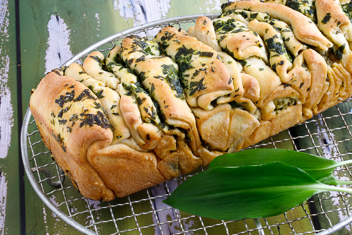 Bärlauch-Faltbrot. Hübsch und lecker